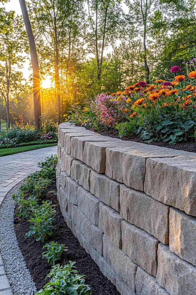 affordable retaining wall drainage in Henrico, VA